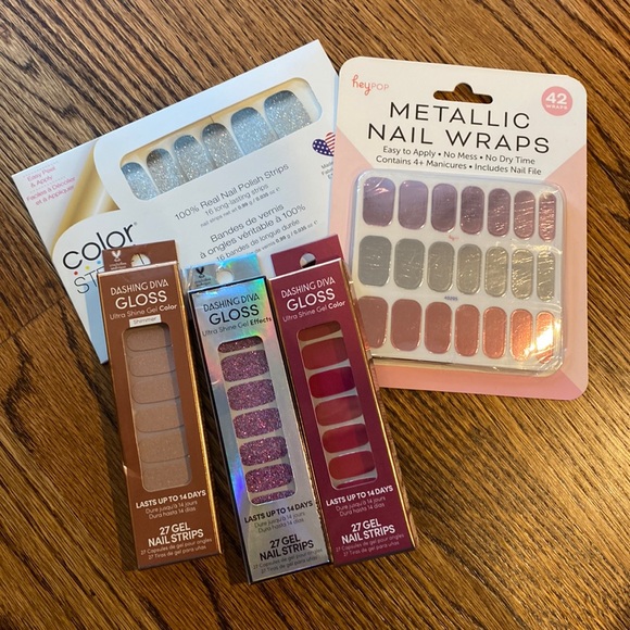 Other - Bundle Nail Wraps- no gel no glue no mess